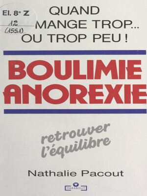 cover image of Boulimie, anorexie
